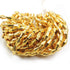 2 Strands 24k Gold Plated Designer Copper Casting Melon Beads - 14mmx7mm Melon Beads - Jewelry - 8 Inches GPC646
