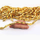 2 Strands 24k Gold Plated Designer Copper Casting Melon Beads - 14mmx7mm Melon Beads - Jewelry - 8 Inches GPC646 - Tucson Beads