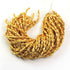 2 Strands 24k Gold Plated Designer Copper Diamond Cut Beads - Jewelry-   8mmx4mm 7.5 Inches GPC767