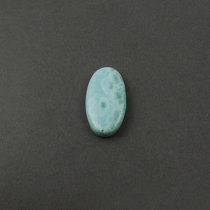 Natural Larimar Smooth Oval Cabochon - Larimar Loose Gemstone , Caribbean Larimar , 48mmx25mm  LGS502 - Tucson Beads