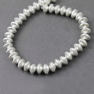 2 Strands AAA Quality Japanese Cap Beads 925 Silver Plated Over Copper -  8mm 6.5 inch GPC816 - Tucson Beads
