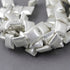 2 Strands Fine Quality Cushion Beads 925 Silver Plated Over Copper - Square Shape Beads 16mm 7.5 Inches  Strand  GPC824