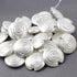 1 Strand Snail Matt Finish Beads 925 Silver Plated On Copper -  Snail Mat Finish Beads 40mmx39mm -  7.5 inches Strand GPC827