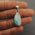 1 Pc Genuine and Rare Larimar Pendant - 925 Sterling Silver - Gemstone Pendant 31mmx15mm-10mmx4mm SJ196