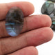 Amazing Labradorite Cabochon,Blue Fire,Blue Flash,Faceted Oval Shape,Loose Gemstone Cabochon,Green,Yellow Flash Fire,Wire Wrap LGs646 - Tucson Beads
