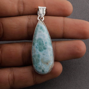Beautiful ,Genuine and Rare Larimar Pendant (You Choose) - 925 Sterling Silver - Gemstone Pendant  SJ353 - Tucson Beads