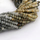 5 Strands Cats Eye Rondelles--Finest Quality Chyrsoberyl  Roundle 3mm-4mm 13Inch Long RB084 - Tucson Beads