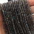 AAA Labradorite Micro Faceted  3.5mm- 4mm  Beads - RB111
