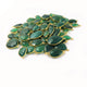 Bulk Lot Wholesale 70 Pcs Green Onyx 24k Gold Plated Pear Shape Double Bail Connector 22mmx11mm-32mmx21mm PC316 - Tucson Beads