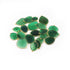 6 Pcs Shaded Green Onyx Assorted Shape  24k Gold  Plated Double Bail Connector - 28mmx16mm-45mmx31mm PC329