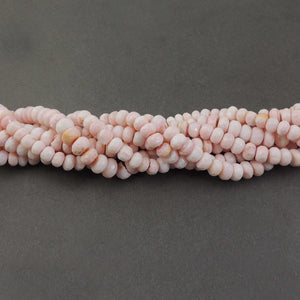 1 Long Strand Pink Opal Faceted Rondelles - Pink Opal Roundel Beads 8mm-9mm 12.5 Inches BR1287 - Tucson Beads