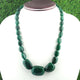 1 Strand AAA Quality Emerald Smooth oval beads Ready To Wear Necklace - Emerald Oval Beads 9mmx8mm-33mmx24mm 18 Inch BR2057 - Tucson Beads