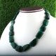 1 Strand AAA Quality Emerald Smooth Assorted beads Ready To Wear Necklace - Emerald Oval Beads 21mmx14mm-31mmx17mm 16 Inch BR2065 - Tucson Beads