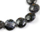 1 Strand Natural Snowflake Obsidian Gemstone Briolette Beads, Round Beads, Briolette beads,Faceted Beads -15mm-19mm 8 Inches BR405 - Tucson Beads