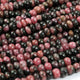 1 Strand Rhodocrosite Faceted Round Beads - Rhodocrosite Faceted Roundelle 5mm-6mm 8.5 Inches BR2101 - Tucson Beads