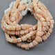 1 Strand Peach Moonstone Cube Briolettes - Box Shape Beads 8mm-9mm 8 Inches BR1900 - Tucson Beads