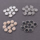 10 Pcs Mystic Druzy Pendant,Round Pendant,Silver Plated,Single Bail Pendant,Bezel Round Pendant  10mmX7mm DRZ131 - Tucson Beads