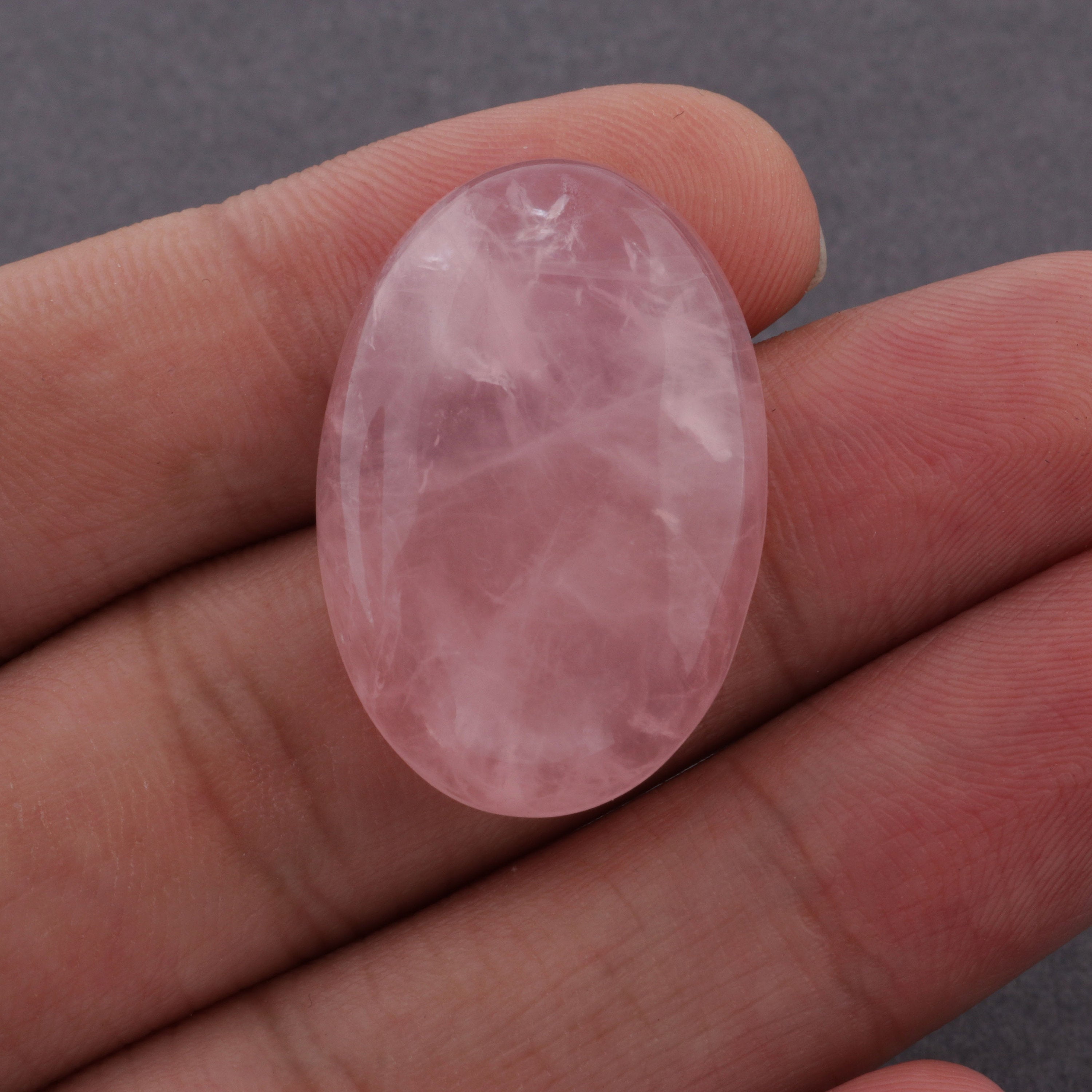 Natural Rose Quartz Oval Shape,Gemstone For Love,Oval Pink Crystals, R –  karmanepalcrafts