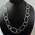 1 Necklace Top Quality 3 Feet Each 925 Silver Plated Marquise chain With Round Copper Link Chain - Each 36 inch GPC785