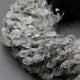 1 Strand Herkimer Diamond Faceted Front Side Drill Briolettes - Raw Diamond Beads 9mmx8mm-13mmx8mm 13.5 Inches br2357 - Tucson Beads