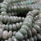 1 Strand Amazonite Silver Coated Faceted Rondelles - Roundel Beads 9mm-10mm  9 Inches BR1601 - Tucson Beads
