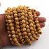 1 Strand 24k Gold Plated Designer Copper Casting Half Cap Beads - Jewelry- 10mmx5mm 8 Inches GPC433