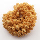 2 Strands 24k Gold Plated Designer Copper Casting Half Cap Beads - Jewelry - 13mmx6mm 8 Inches GPC843 - Tucson Beads