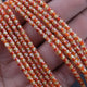 5 Strands Of Genuine Yellow And Orange Zircon Necklace -Faceted Round Beads -Rare & Natural Tumble Necklace - Stunning Elegant  BR2693 - Tucson Beads