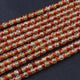 5 Strands Of Genuine Yellow And Orange Zircon Necklace -Faceted Round Beads -Rare & Natural Tumble Necklace - Stunning Elegant  BR2693 - Tucson Beads