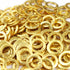 20 PCS Round Charm With Big Hole - Round Charm With Big Hole in 24k Gold Plated 12mm - GPC885