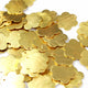 30 PCS  Clover Charm 24k Gold  Plated On copper -  Golden  stamp finish charm 20mm GPC878 - Tucson Beads