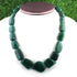 1 Strand AAA Quality Emerald Smooth Assorted beads Ready To Wear Necklace - Emerald Oval Beads 18mmx12mm-33mmx26mm 16 Inch BR2072