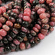 1 Strand Rhodocrosite Faceted Round Beads - Rhodocrosite Faceted Roundelle 5mm-6mm 8.5 Inches BR2101 - Tucson Beads