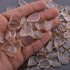 5 Pcs Rose Quartz Faceted Assorted Shape 925 Sterling Vermeil Pendant -18mmx12mm-25mmx19mm SS649