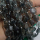 1 Strand Multi Fluorite Faceted  Briolettes - Fluorite Hexagon Shape Beads 8mmx10mm-14mmx15mm 8 Inches BR2247 - Tucson Beads