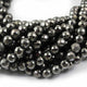 1 Strand Black Pyrite Faceted Round Ball Beads-Pyrite faceted Ball Beads 8 Inch 6mm Br4294 - Tucson Beads