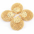 5 Pcs Designer Copper Casting Round Charm Pendant - 24k Gold Plated Round  - Copper Round With Filigree Design Pendant  52mmx46mm GPC890