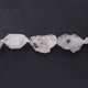 1 Strand AAA Quality Herkimer Diamond Quartz Nuggets, 12mmx12mm-36mmx25mm Center Drilled Beads - Herkimer Rough Stone BR2377 - Tucson Beads