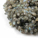 1 Strand Labradorite Faceted  Briolettes -Finest Quality Pear Drop Beads 8mmx6mm-12mmx7mm 10 Inches BR1476 - Tucson Beads