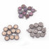 10 Pcs Mystic Druzy Round Pendant, Oxidized Plated,Single Bail Pendant,Bezel Round Pendant  10mmX7mm PC337