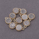 10 Pcs Mystic Druzy Round Pendant, 24k Gold Plated,Single Bail Pendant,Bezel Round Pendant  10mmX7mm PC358 - Tucson Beads