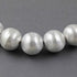 1 Strand AAA Quality Matt Finish Round Balls 925 Silver Plated On Copper- Copper Beads  16 mm- 8 INch- Strand GPC914