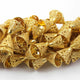 1 Strand 24k Gold Plated Designer Copper Casting Cone Beads - Jewelry- 19mm-20mm 9 Inch Gpc916 - Tucson Beads