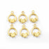 10 Pcs Designer Copper Casting Fancy Round Charm Pendant  - 24k Gold Plated  - Copper Fancy Charm Pendant 20mmx13mm GPC923