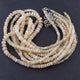1 Strand Natural Fire Ethiopian Welo Opal Smooth Rondelles - Ethiopian Plain Rondelles Beads 3mm-7mm 18 Inch BR3034 - Tucson Beads