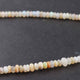 1 Strand Natural Fire Ethiopian Welo Opal Smooth Rondelles - Ethiopian Plain Rondelles Beads 3mm-4mm 16 Inch BR2557 - Tucson Beads