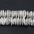 1 Strand Wave Disc Beads  925 Silver Plated On Copper -Potato Chips Beads  16mm 8 Inches GPC936