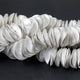 1 Strand  Wave Disc Beads  925 Silver Plated On Copper -Potato Chips Beads  20mm 8 INch Strand GPC935 - Tucson Beads