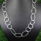AAA Quality 3 Necklace Top Quality 3 Feet Each Silver Plated on Copper Marquise Shape with Round Circle Link Chain - Each 36 inch GPC942 - Tucson Beads