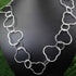 AAA Quality 1 Necklace Top Quality 3 Feet Each Silver Plated on Copper Clover Shape with Round Circle Link Chain - Each 36 inch GPC924